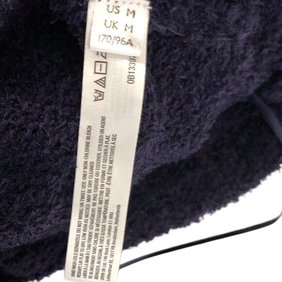 Free People Beach Claire One Piece Medium Navy Blue Marin Strapless Jumpsuit NWT - Picture 9 of 13